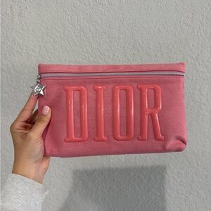Dior Pink Makeup/Toiletries Pouch (GWP)